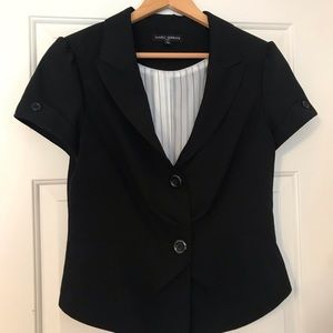 Short sleeve black blazer
